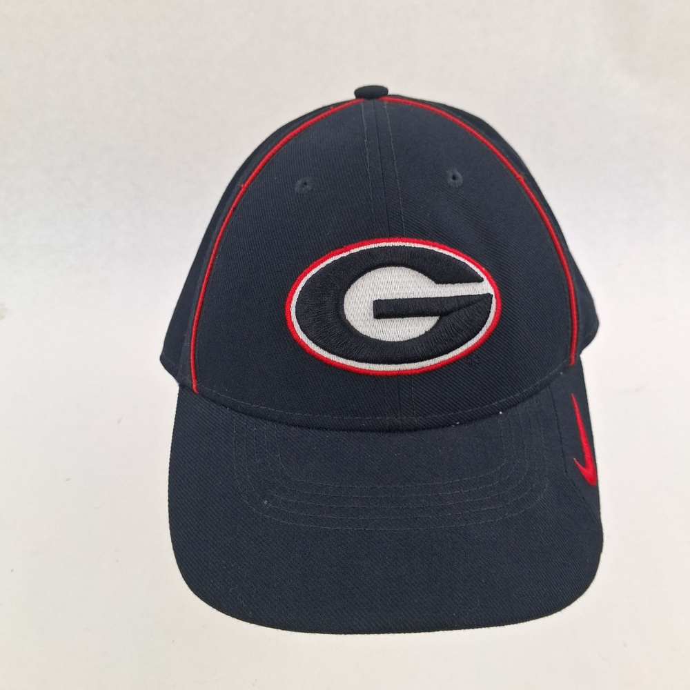 Georgia Bulldogs Hat Cap Strap Back Mens One Size Blue NCAA Football Nike